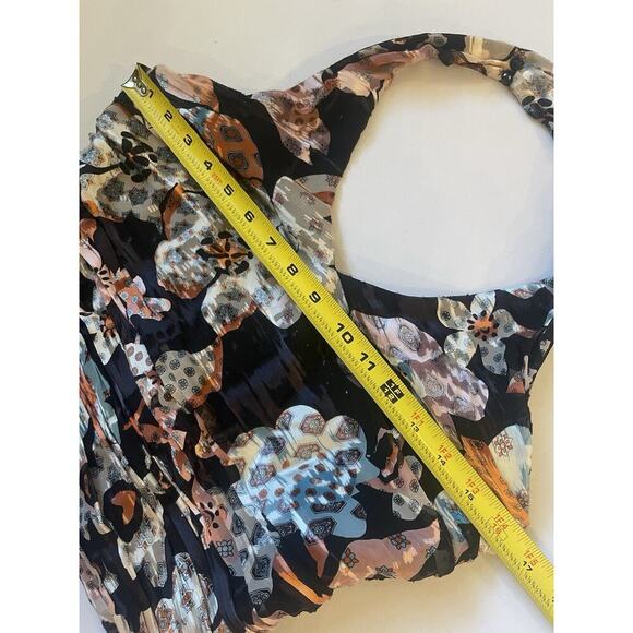 Ralph Lauren Collection Purple Label Halter Top Floral Blouse Tank Vintage 2000s - Picture 6 of 13